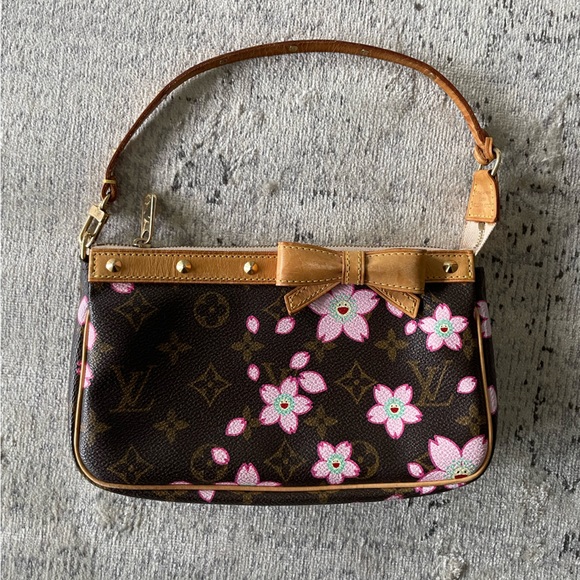 SOLD - Louis Vuitton Cherry Blossom Pochette Accessories - Picture 1 of 9